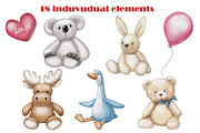 Cute toy animal illustration, an Animal Illustration by DamriNa art (Thumbnail 2 of 8)