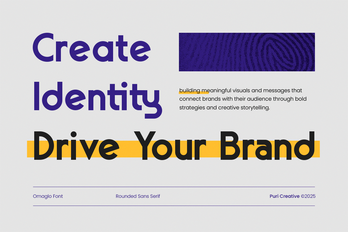 Omaglo – Unique Modern Sans Font, a Sans Serif Font by PuriCreative (Photo 4 of 10)
