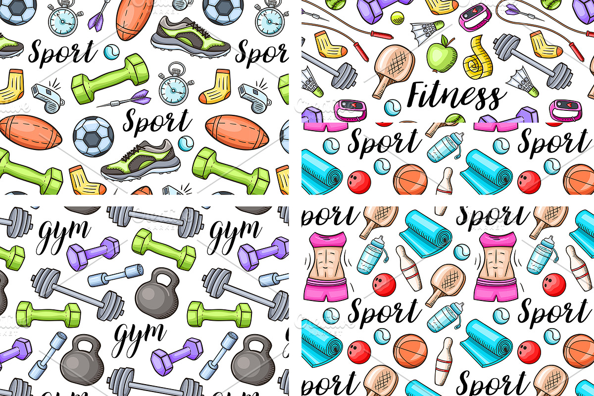 Fitness and Sport Design Kit, a Sport Illustration by Artspace (Photo 2 of 3)