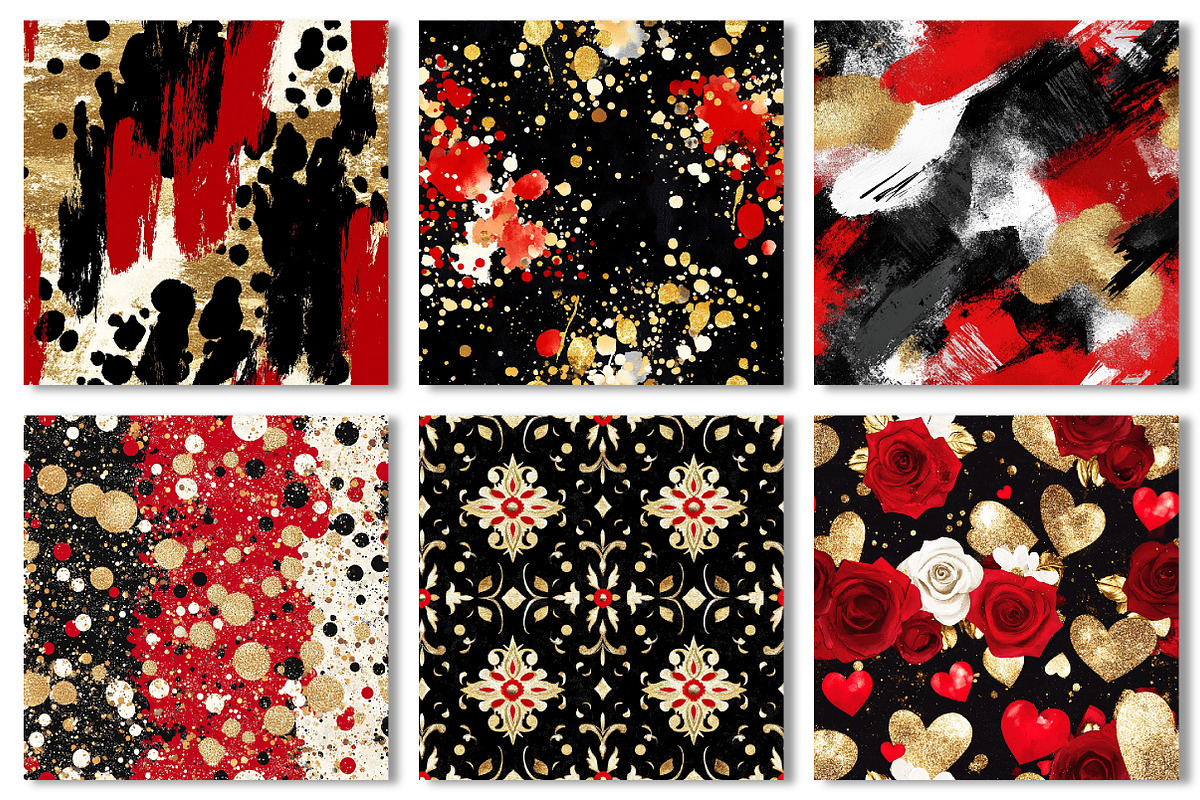 Glamour Digital Paper Patterns, a Texture Graphic by Dream Creation (Photo 2 of 7)