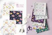Unicorns.Cute watercolor collection, an Animal Illustration by Kate_Rina (Thumbnail 13 of 16)