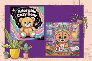 Adorable Cozy Bear Cute & Comfy, an Animal Illustration by Printable Design Store (Thumbnail 2 of 6)