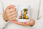 Whimsical Autumn Farm Animal Clipart, a Seasonal Illustration by Canvas Craft (Thumbnail 9 of 10)