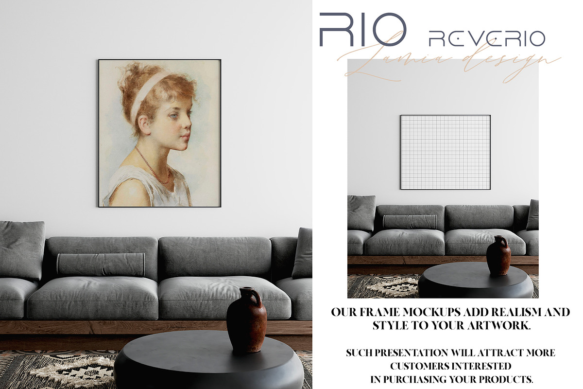 RIO Room & FRAME MOCKUP, a Household Mockup by LAMIA DESIGN (Photo 3 of 13)