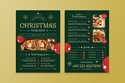 Green Elegant Christmas Food Menu, a Flyer Template by Aiyari Graphic (Thumbnail 3 of 3)