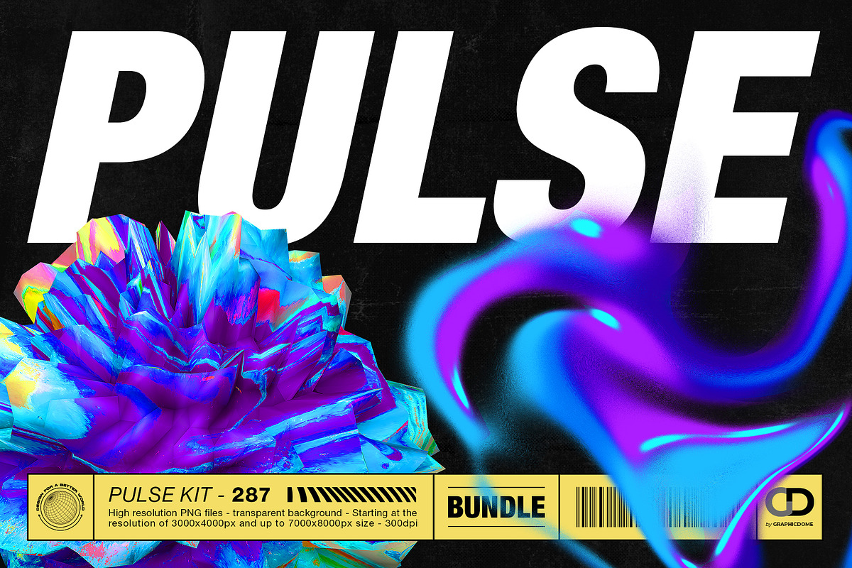Pulse 287 PNG Elements + 30 Posters, an Object Graphic by Graphicdome (Photo 2 of 27)