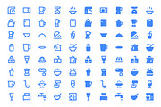160 Kitchen Utensils Material Icons, a Solid Icon by Creative Stall (Thumbnail 4 of 4)