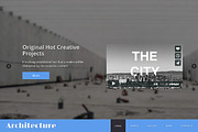 Architecture One Page Theme, a Landing Page Template by IceTemplates (Thumbnail 1 of 3)