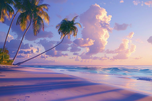 background featuring a serene ocean, a Background Photo by Maylianaw28