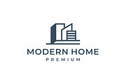 home building modern logo, a Branding & Logo Template by mouze_art (Thumbnail 1 of 4)