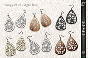 Svg Earrings laser cutting template, a Graphic by CncCutModel (Thumbnail 1 of 3)