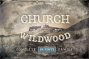 Church in the Wildwood Complete, a Font by Ornaments of Grace (Thumbnail 1 of 5)