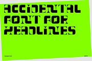 GUSSET Display modular font, a Font by Viktor Pesotsky | Fonts (Thumbnail 2 of 16)