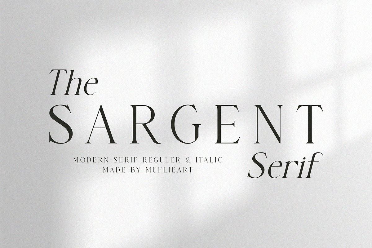 the SARGENT serif, a Serif Font by Muflieart (Photo 1 of 7)