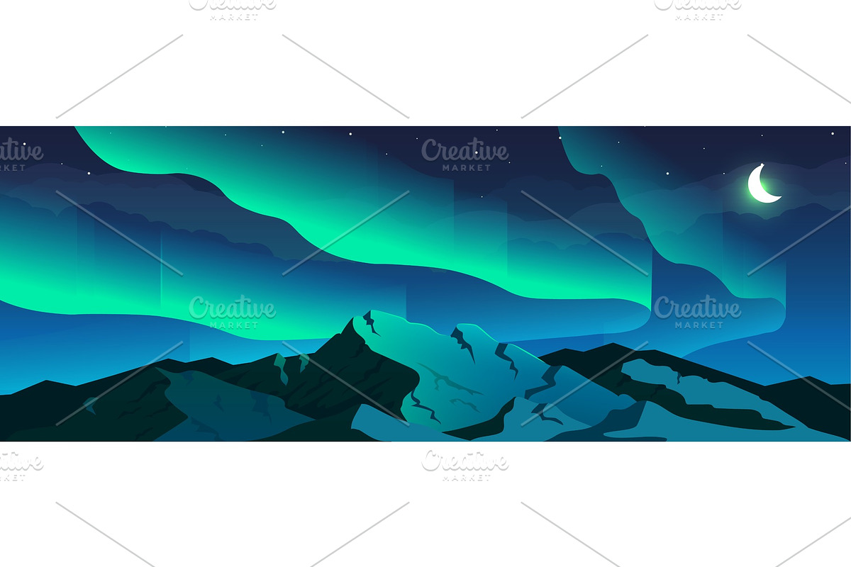 Aurora borealis phenomenon, a Texture Illustration by IMG visuals characters