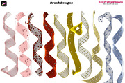 Procreate 100 Pretty Ribbons Brushes, a Brush Add-On by Fashion Workshop Bkk (Thumbnail 18 of 21)