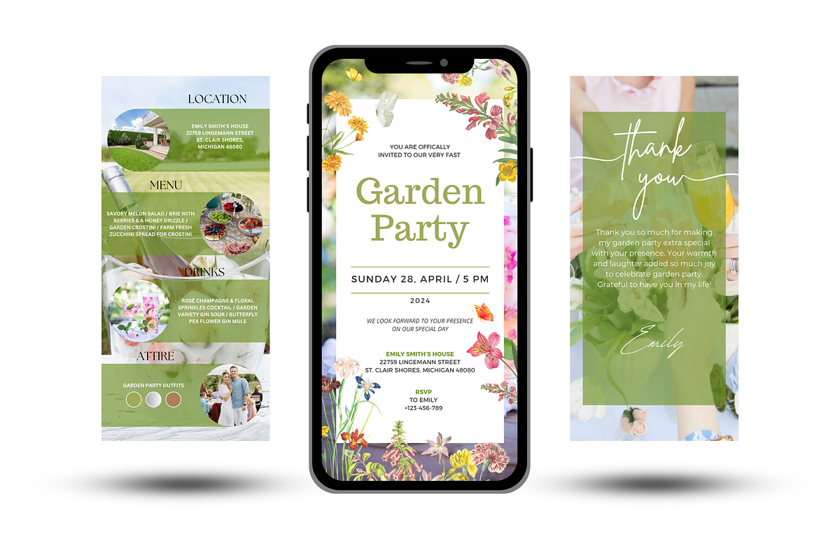 Garden Party Birthday Invitation, an Invitation Template by Earth5168 (Photo 1 of 10)