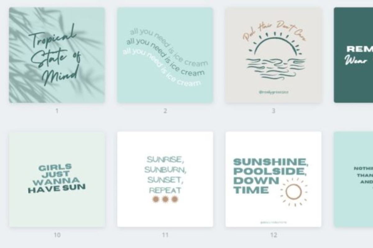 Summer Season Quotes (14 Templates), a Social Media Template by Ivory Mix (Photo 2 of 2)