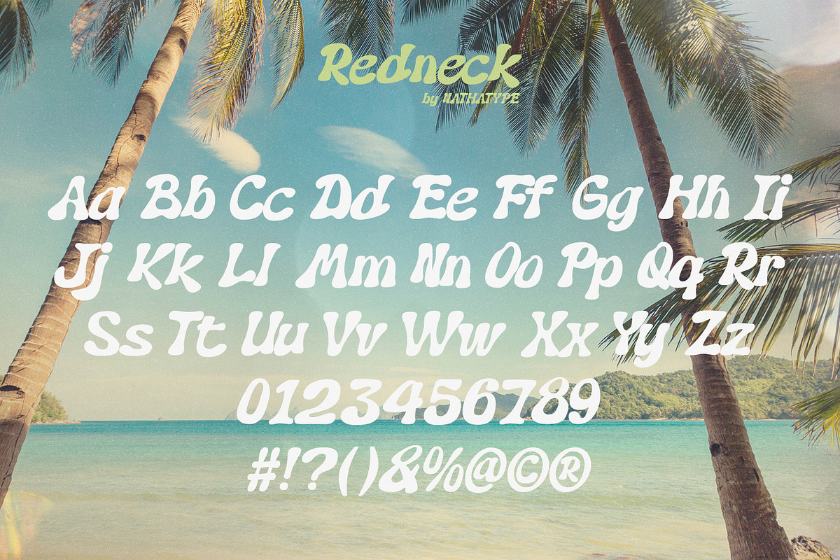 Redneck, a Symbol Font by Nathatype (Photo 7 of 11)