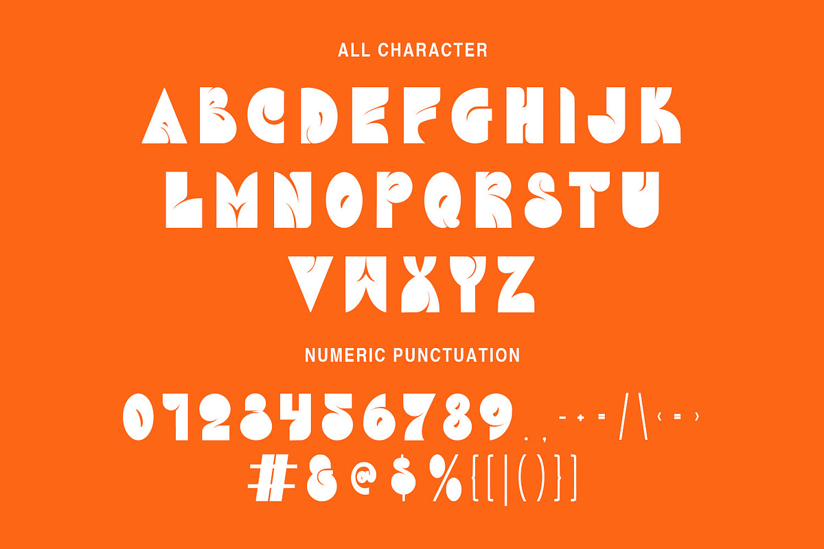 Futtalo Retro Display Font, a Sans Serif Font by Maulana Creative (Photo 4 of 8)