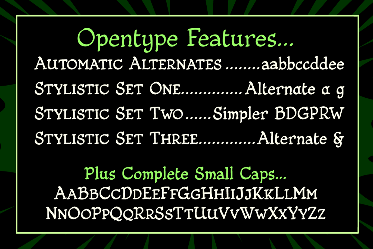 Fiddlefaddle - silent movie titles, a Handwritten Font by Comicraft Fonts (Photo 6 of 7)