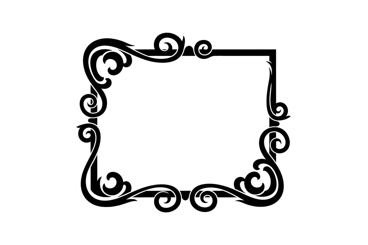 Vintage Scroll Corner Frame Bundle, an Illustration by Gfx_Store (Photo 35 of 48)