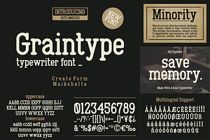 Classic Typewriter Font Bundle