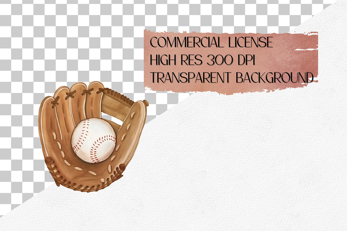 Watercolor Baseball Clipart Set | Creative Market