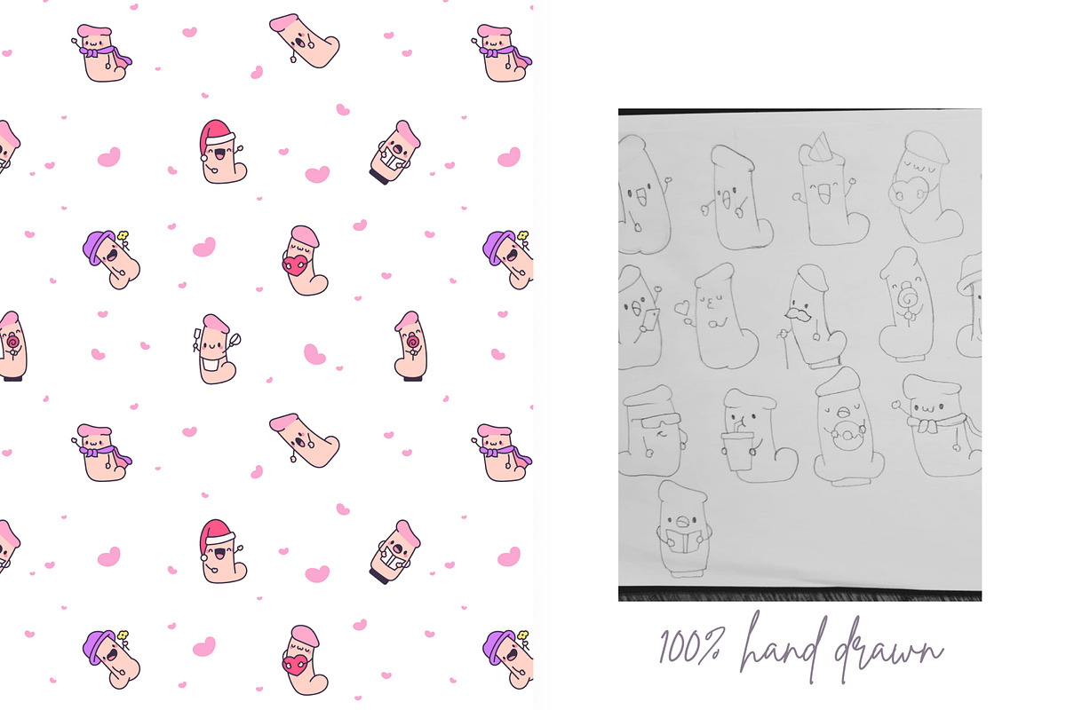 Funny Penis Patterns, a Pattern Graphic by Palau (Photo 8 of 9)