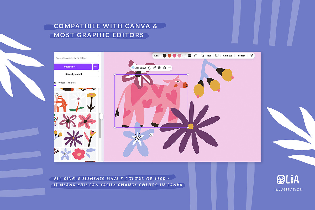 Valentine Animals | SVG, PNG, AI, an Animal Illustration by Olia (Photo 7 of 11)