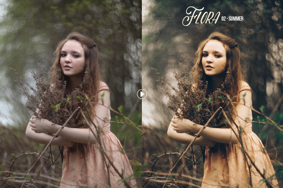 Flora Lightroom Preset Pack, an Action Add-On by Presetrain Co. (Photo 3 of 7)