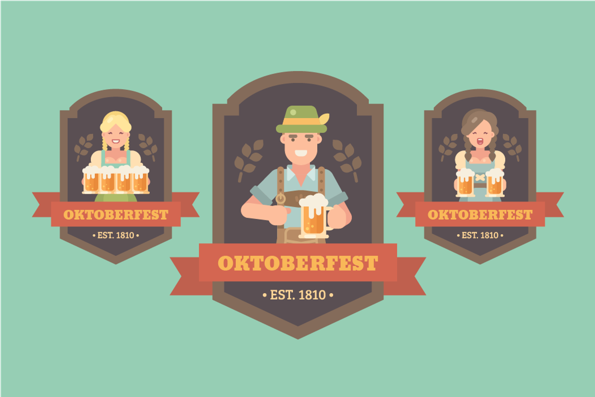 Beer festival characters, a Food Illustration by Ivan Dubovik (Photo 3 of 7)