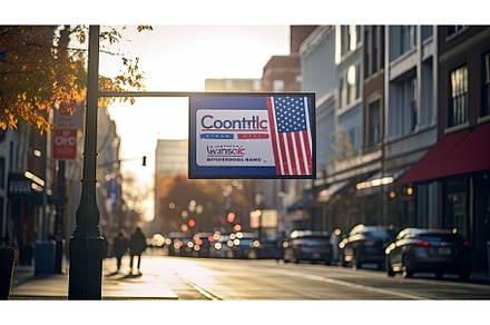 campaign political sign template ai, a Transportation Photo by pikepicture