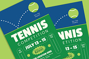 Modern Tennis Tournament Flyer, a Flyer Template by Gumico Studio. (Thumbnail 2 of 3)