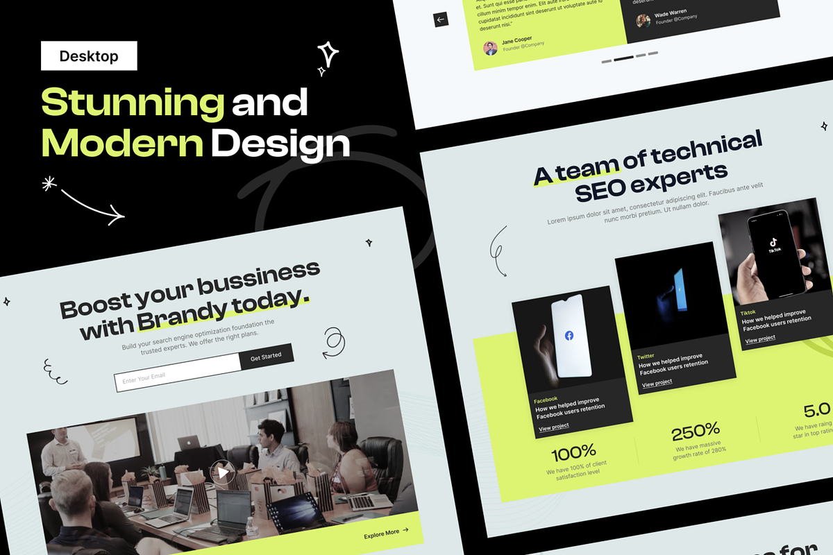 Brandy - Digital Marketing Web UI, an UI Kit Template by dhuhacreative (Photo 5 of 8)
