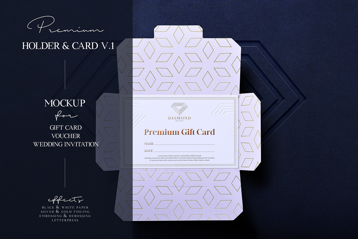 Premium Card Holder Mockup, a Print Template by optimism (Photo 1 of 8)