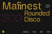 Mafinest Rounded Disco, a Sans Serif Font by Craft Supply Co. (Thumbnail 1 of 8)