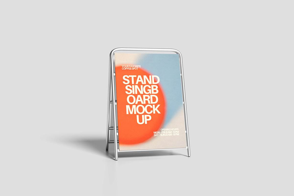 High Quality Signboard Mockup, an Advertising Mockup by Pikachudesign (Photo 3 of 5)