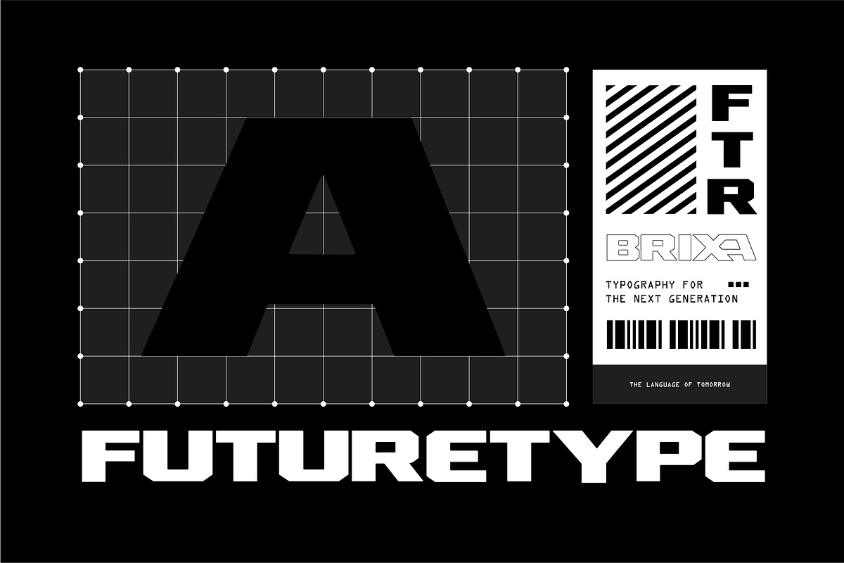 Brixa - Futuristic Display Font, a Sans Serif Font by Typeagle (Photo 7 of 10)