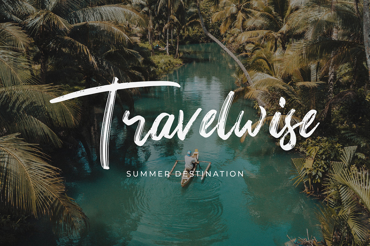 Christine Brush Typeface preview 5
