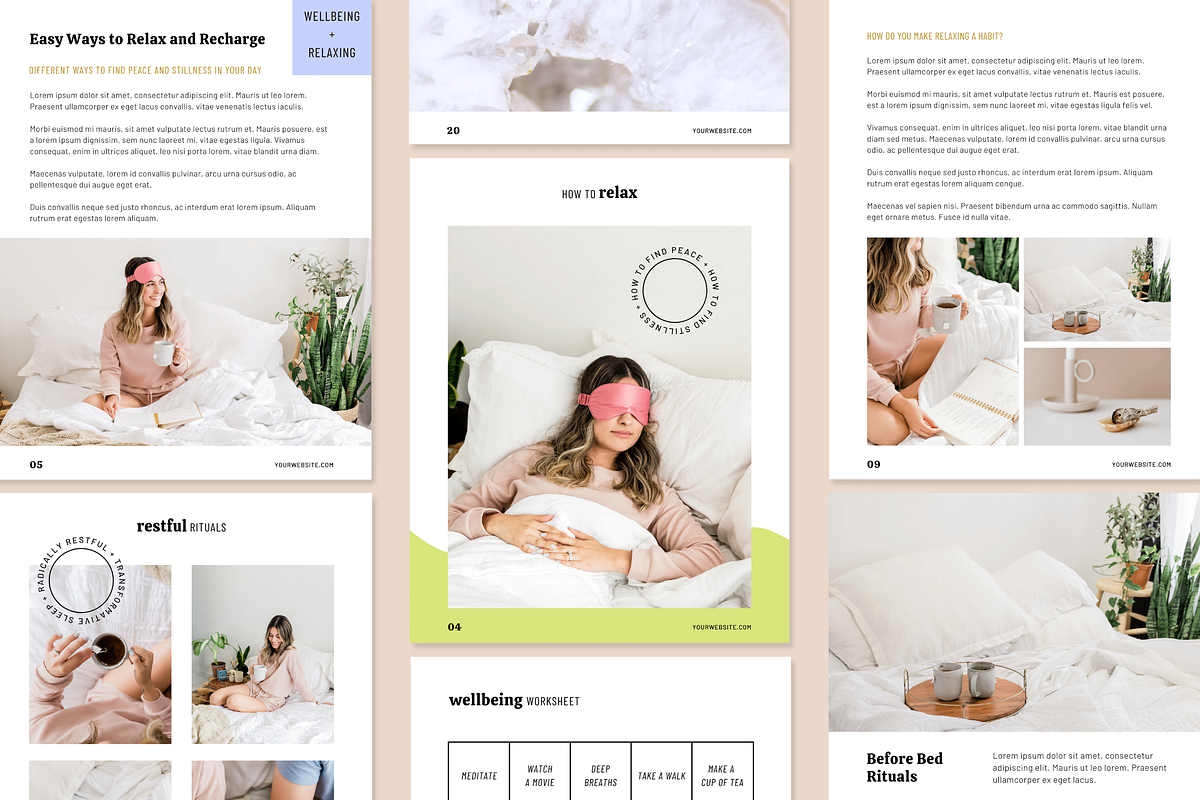 DAWN | Wellbeing Workbook for Canva, a Magazine Template by Erin Cassidy (Photo 3 of 11)