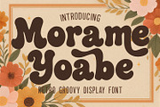 Morame Yoabe Retro Groovy Display, a Serif Font by Maulana Creative (Thumbnail 1 of 7)