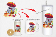 Summer Elephant Clipart, a Graphic by Artnoy (Thumbnail 4 of 5)