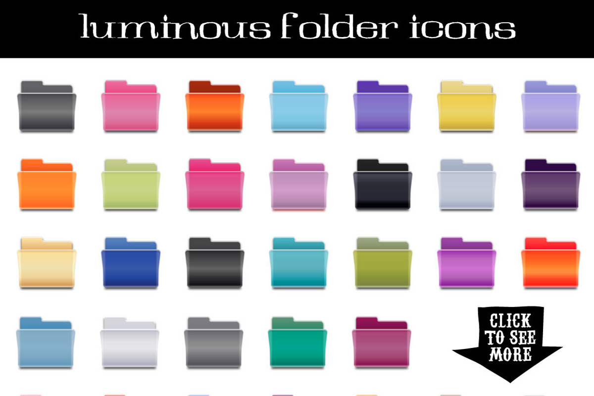 Luminous Desktop Folder Icons preview 2