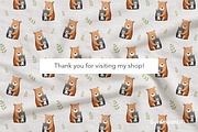 Bear Hug Patterns & Clipart, an Animal Illustration by GoldmoonUA (Thumbnail 5 of 5)