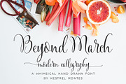 Beyond March Modern Calligraphy, a Script Font by INKMETHIS (Thumbnail 1 of 6)