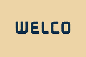 WELCO, a Sans Serif Font by SAMPLE