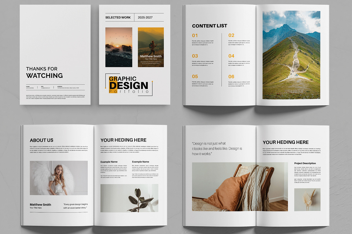 Modern Graphic Design Portfolio preview 2