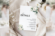 White Floral Invitation Suite bd012, an Invitation Template by TyphoonStudio (Thumbnail 4 of 9)