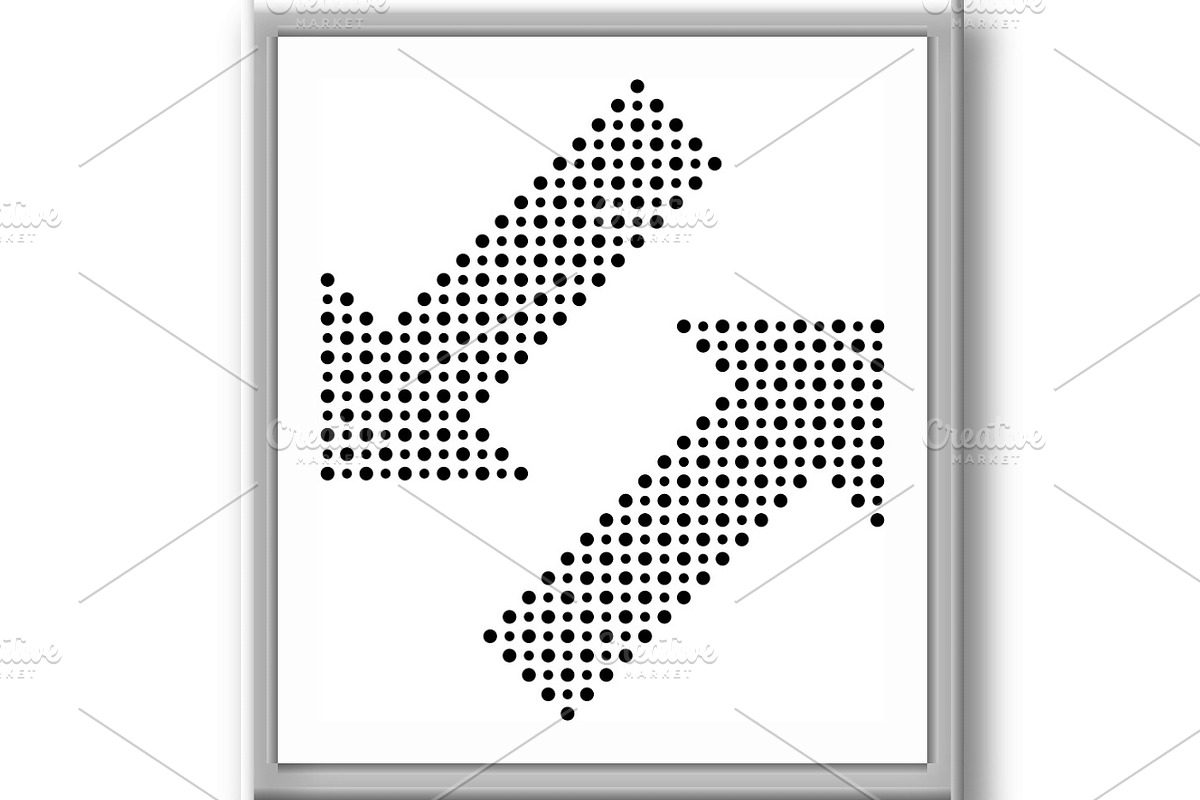 Fine Vector Dotted Black Arrows, a Texture Graphic by FineArtStudio (Photo 3 of 3)